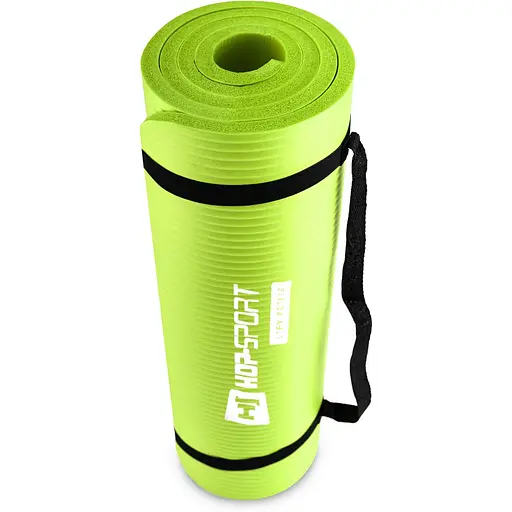 Мат для фитнеса и йоги Hop-Sport HS-N015GM 1,5см салатовый - фото 7