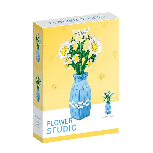 Конструктор Квіти в вазі, 9104A-9106A-9108A-9114A, від 537 деталей, (В асортименті)