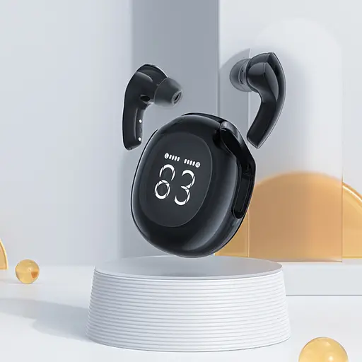 Навушники бездротові Acefast TWS T9 вакуумні чорний - фото 2