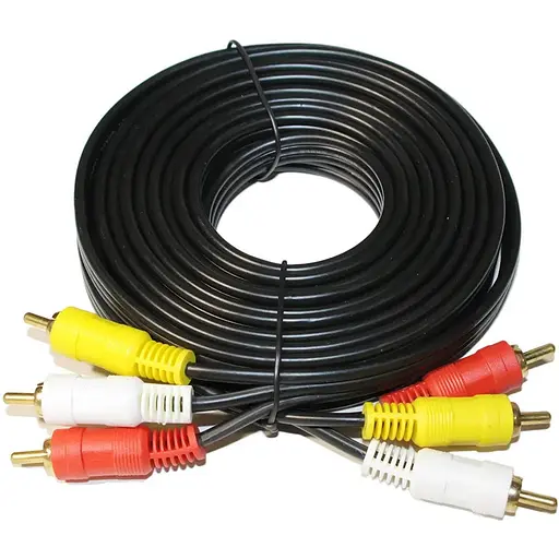 Кабель Atcom Audio-Video 3RCA3RCA 7,5 м пакет