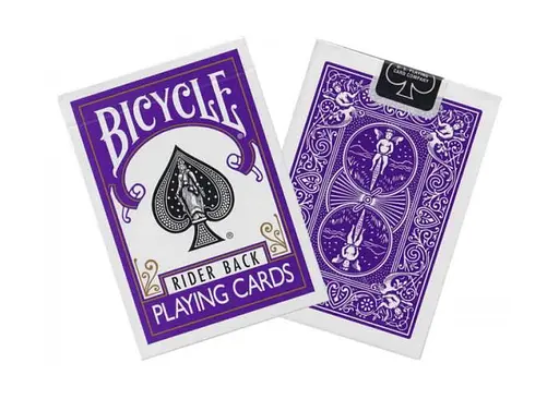 Карты United States Playing Card Company Карты игральные Bicycle Rider Back Purple deck - фото 2