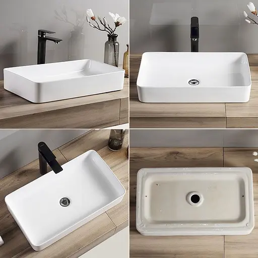 Умывальник Rea Denis накладной белый REA-U4800, Белый - фото 4