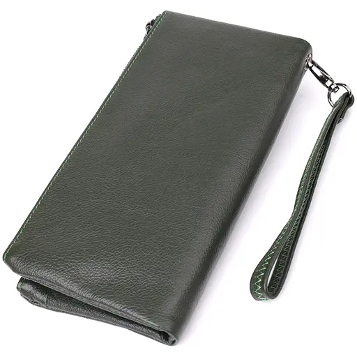 Красивий шкіряний гаманець на три відділення ST Leather 20.5х10.5х3 см acs0029660 - фото 2