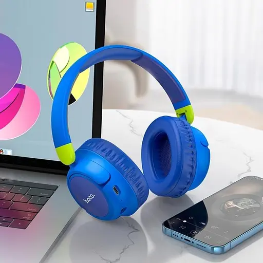 Блютуз Стерео Гарнітура Hoco W43 Синій - фото 3