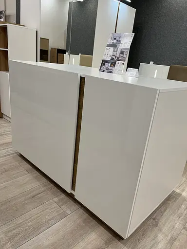 Комод Perfect Home Арко / Arco 3-дверный 3D/138 Белый глянец/дуб грандсон (PFH-091033) - фото 6