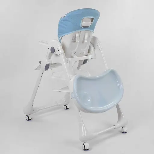 Стульчик для кормления Toti W-48406 (1) мягкий PU, мягкий вкладыш, 4 колеса, съемный столик, красный, в коробке - фото 6