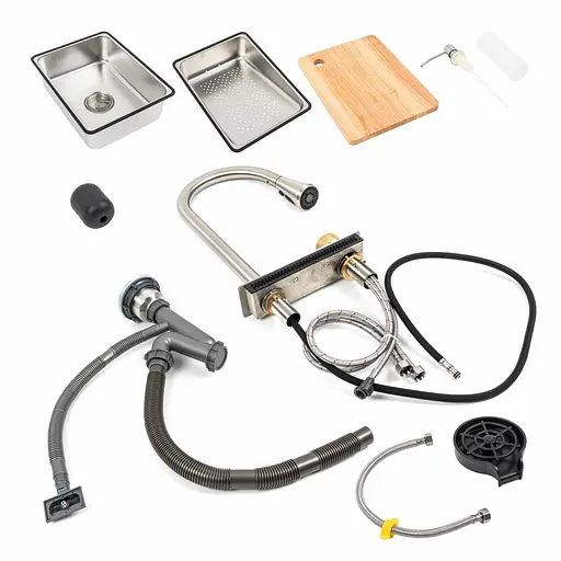 Кухонна мийка 75x45B PVD сатин Platinum Handmade Водоспад, Satin - фото 8