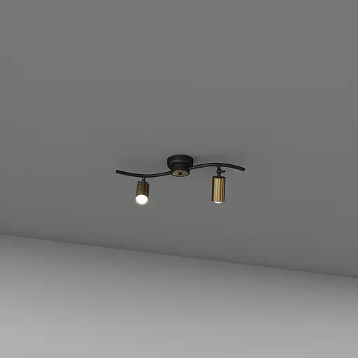 Стельовий світильник SV0040-2 BK+GD - фото 1