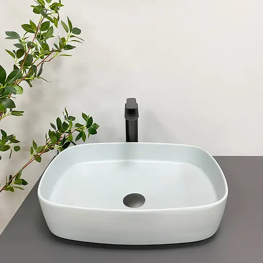 Умивальник VBI Aosta smoke blue накладний VBI-013702, Синий - фото 3