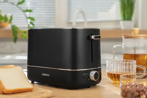 Тостер Ardesto T-F420B 800 Вт пластик 2 слоти чорний - фото 2