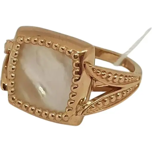 Золотое кольцо Tango с перламутром. 369646 17