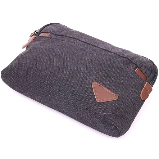 Комфортная мужская барсетка текстильная Vintage 24х16х3 см sum0021445 - фото 3