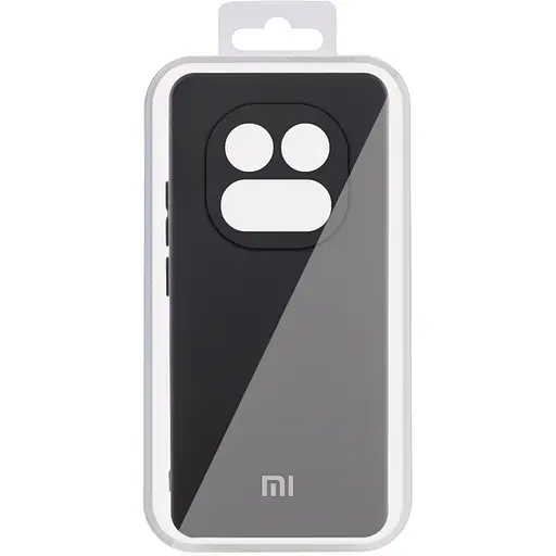 Чехол Lakshmi Silicone Cover Full Camera AA с логотипом для Xiaomi Redmi Note 14 Pro 4G/5G Черный/Black - фото 5