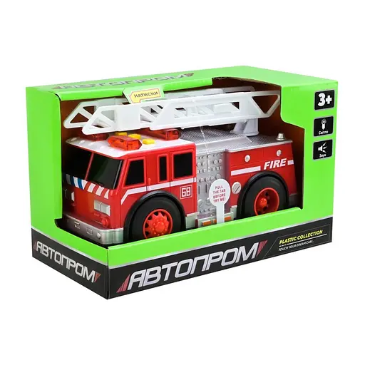 Дитяча автомодель "Пожежна служба" АвтоПром 7992, 19 см, звукові та світлові ефекти - фото 1