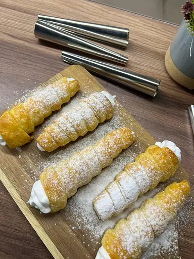 Кондитерські конуси для випічки трубочок «Каннолі» 120 мм (10 штук), Master Class 82000 - фото 10