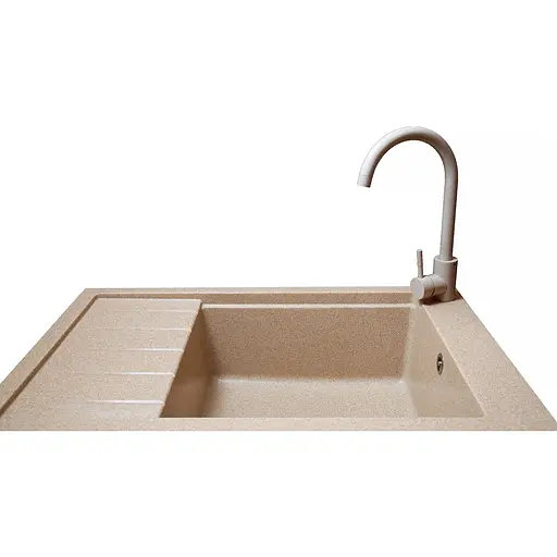 Кухонна мийка Romzha Patrat 78 Piesok (301) - фото 2