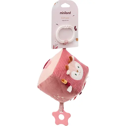 Сенсорний підвісний кубик Miniland Baby Deer (97373)