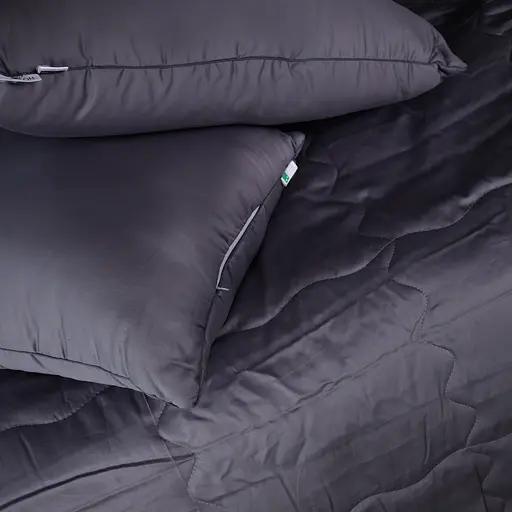 Літній постільний комплект MirSon Line Satin Premium Iron grey Modal King Size (2200010976731) - фото 3