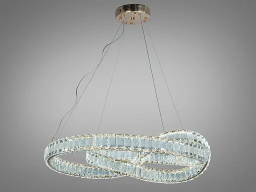 Світлодіодна люстра Romin Мебіус золото 92 Вт пульт - фото 2