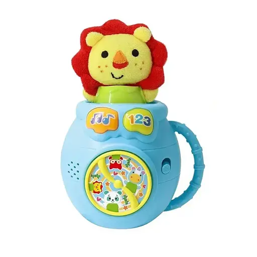 Погремушка Музыкальный львенок 1912-4, 16x14x22 см