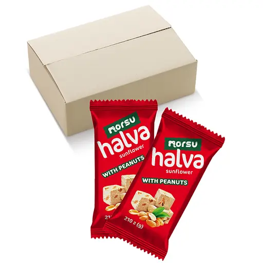 Халва подсолнечная Norsu с арахисом 210 г х 20 шт. - фото 3