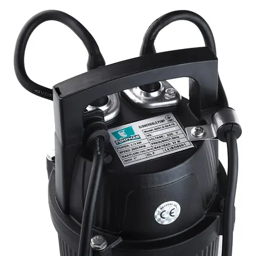 Насос дренажний Pumpman QDX1,5-32-0,75 кВт Hmax 33 м Qmax 7,2 куб.м 750 Вт (CV032261) - фото 2
