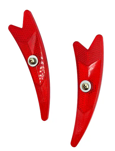 Катафоты (светоотражатели) на спицы колеса велосипеда красный (G0001051)