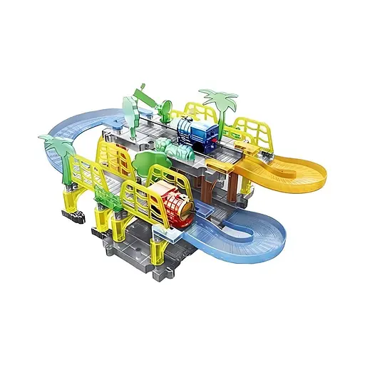 Залізничний трек 899-5, 52 деталей, локомотив із реалістичним дизайном