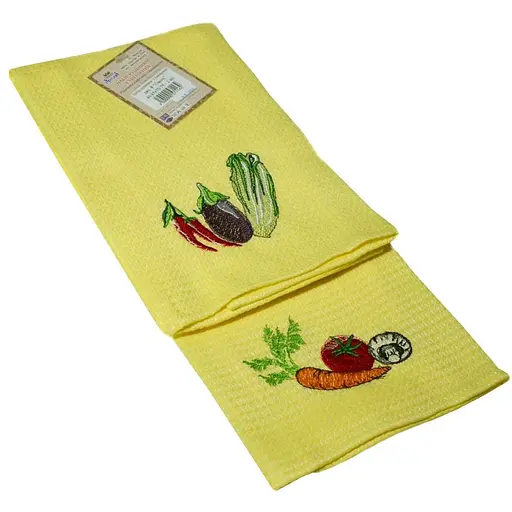 Набір рушників Ярослав Сувенірні №8 Овочі 45х75 см 2 шт. (57116) - фото 2