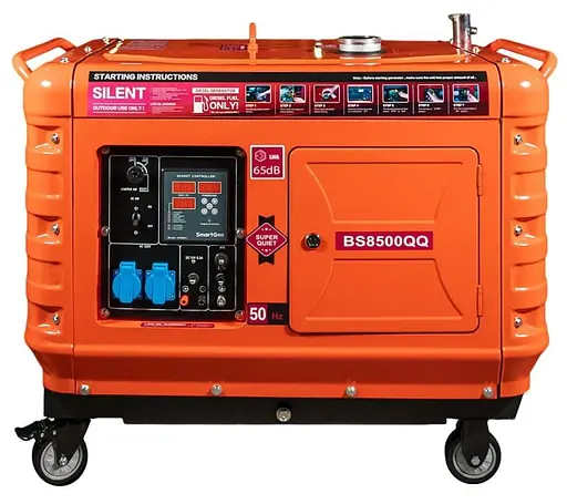 Генератор Синхронний Bison 4.2 кВт BS8500QQ / 4200 Вт / Дизель (41-00410) - фото 3