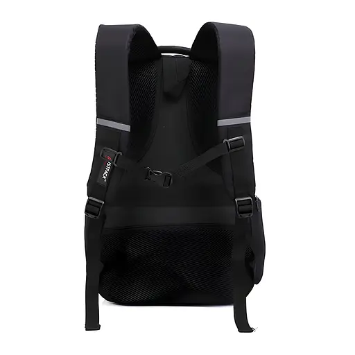 Універсальний міський рюкзак Justpack з ортопедичною спинкою чорний 31 х 48 х 19 см (5778) - фото 3