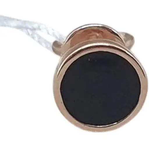 Золота моносережка-пуссета Favoritum з емаллю. 210045/1