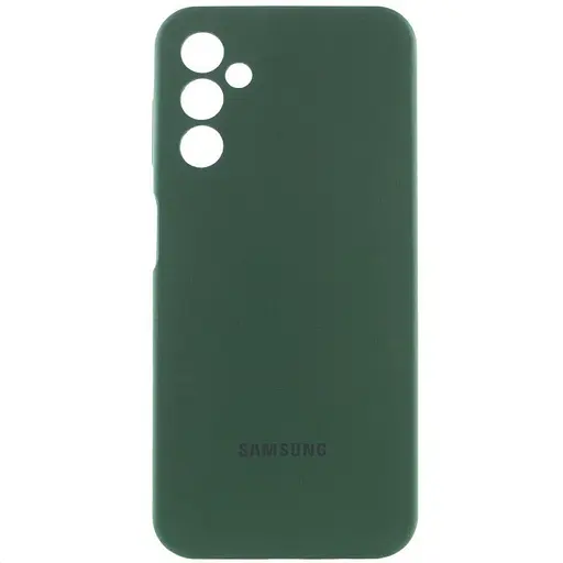 Чехол Lakshmi Silicone Cover Full Camera AA с логотипом для Samsung Galaxy A15 4G/5G/M15 5G Зеленый/Dark green