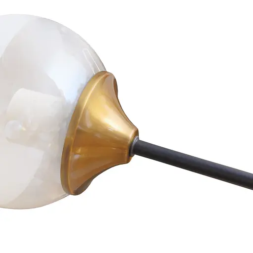 Люстра Brille потолочная молекула в зал E27 60W BK (BL-918C/8) - фото 2