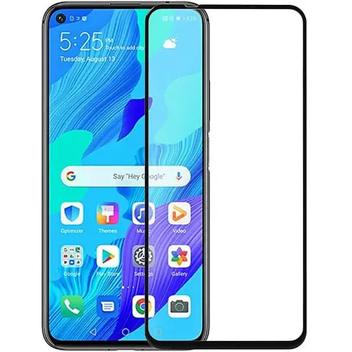 Защитное стекло Huawei Nova 5T Full Cover черное Florence (full glue) - фото 1