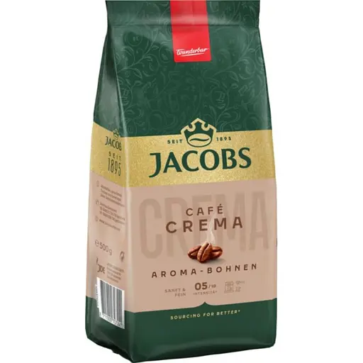 Кава Jacobs  Aroma-bohnen Cafe Crema натуральна смажена в зернах 500 г - фото 2