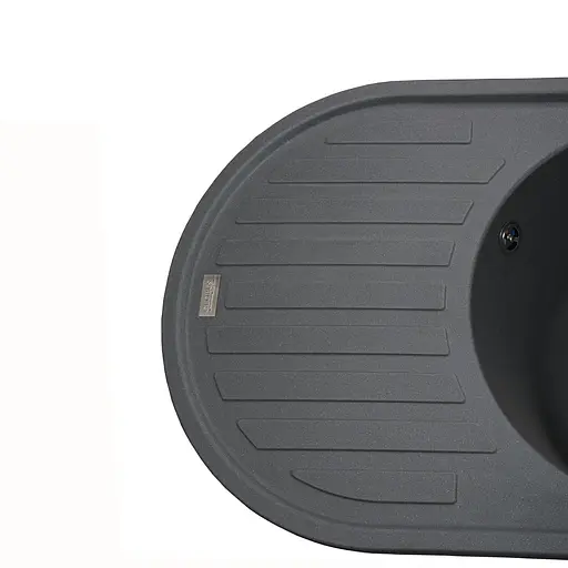 Кухонная мойка гранитная Globus Lux Ohara серый металлик 770х500мм-А0003, Серый - фото 3