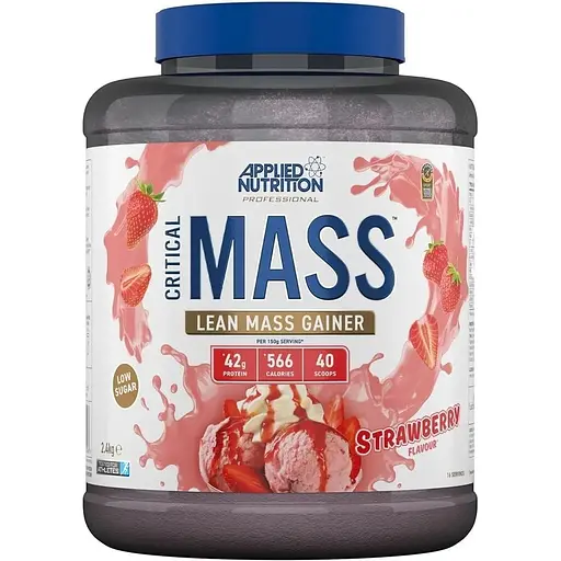 Гейнер Applied Nutrition Critical Mass Professional, 2.4 кг - Клубника