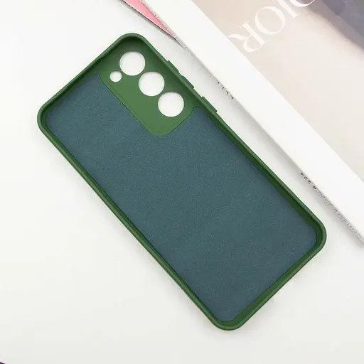 Чохол TPU GETMAN Liquid Silk Full Camera для Samsung Galaxy S23 Зелений / Dark green - фото 3