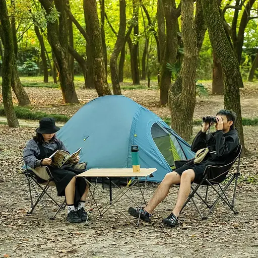 Складное кресло Naturehike NH20JJ022 600D Oxford Cotton сталь (Черный) - фото 5