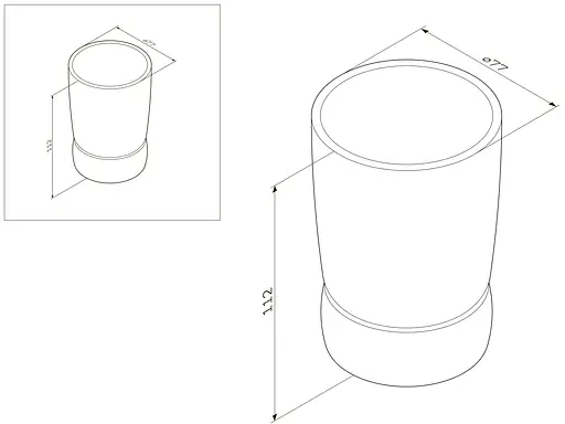 Склянка AM.PM Sensation скляна A3031300 хром - фото 8
