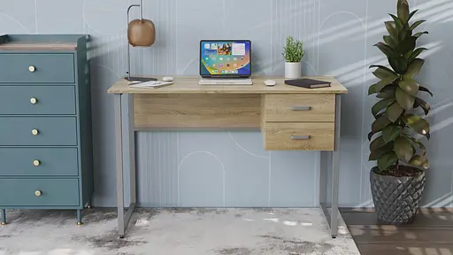 Комп'ютерний стіл Ferrum-decor Таккота 75x120x60 сірий ДСП Дуб Сонома 16мм (FRD-102311) - фото 4