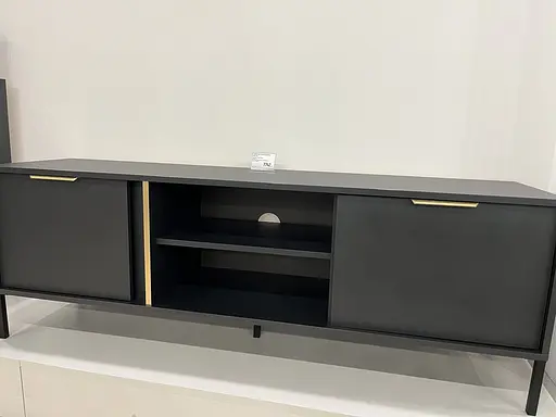 Тумба під телевізор Perfect Home Ларс / Lars 2-дверна 2D/153 Антрацит (PFH-091023) - фото 9