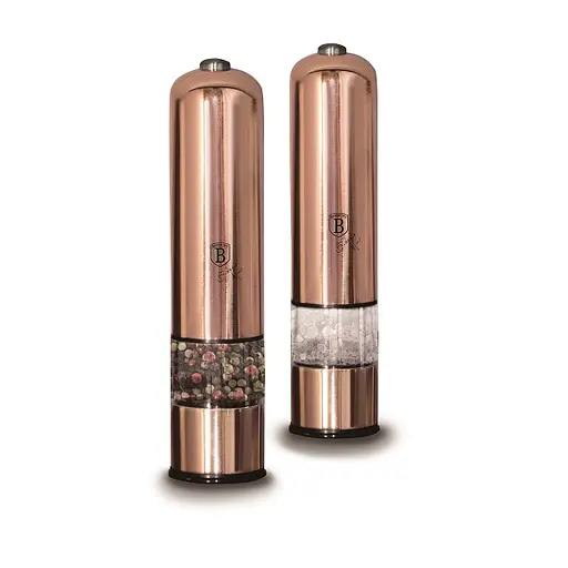 Набір електричних млинів для солі та перцю Berlinger Haus Metallic Line Rose Gold Edition (BH-1905) - фото 1