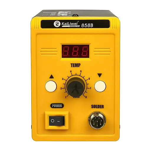Паяльная станция KaiLiwei 858B, фен с датчиком наклона, цифровая индикация (220V, 700W) - фото 3