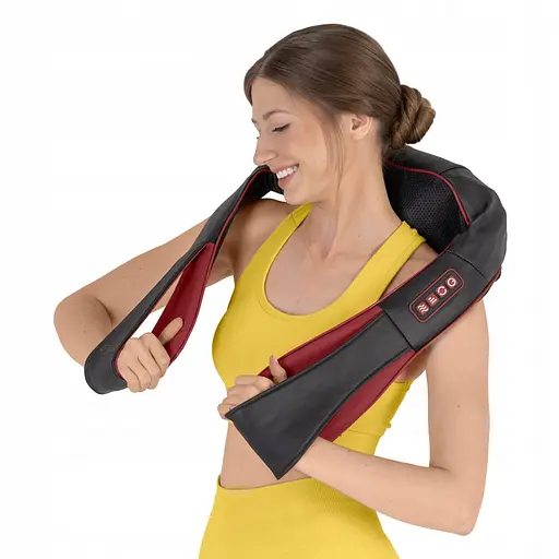 Накидка-масажер 4FIZJO Shiatsu Pro+ для шиї та спини 4FJ0565 Black/Red (P-5907739319074) - фото 11