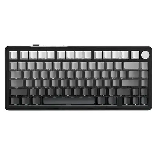 Игровая беспроводная механическая клавиатура ATTACK SHARK X85 / Три режима подключения / White Jade Switch / Black - фото 1