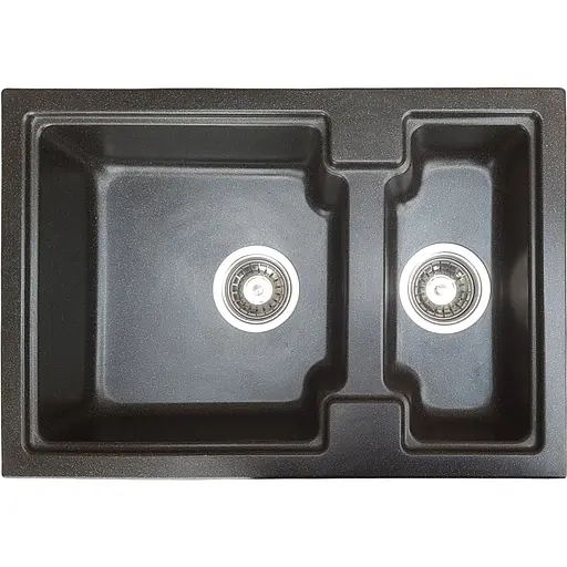 Кухонна мийка Romzha Patrat 62D Antracit (902)