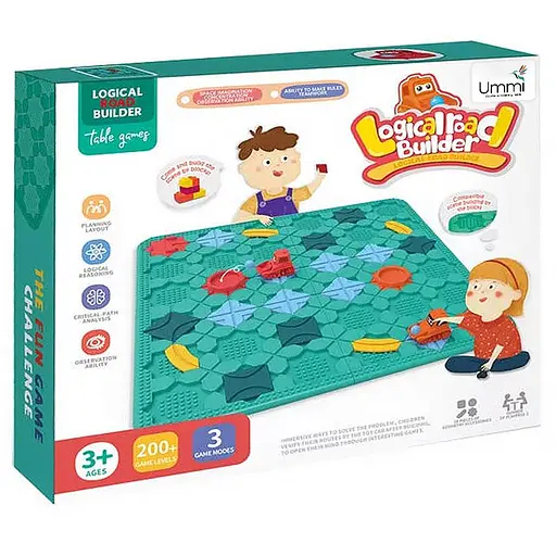 Настольная интерактивная игра Ummi BS805 Logical Road Builder Green - фото 6