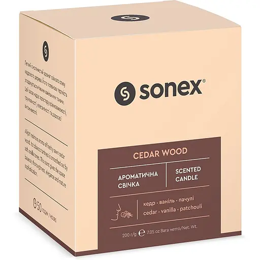 Ароматическая свеча Sonex Cedar Wood (SO102483) - фото 3